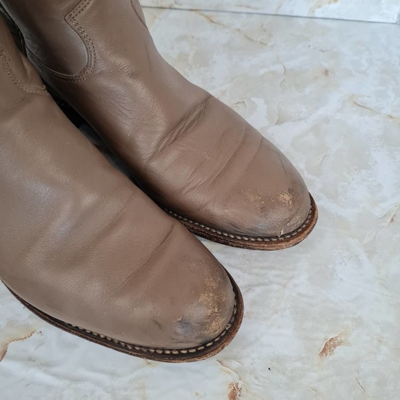 Vintage J. Chisholm Western Men\'s Boots in Tan Size 8 M main image 7